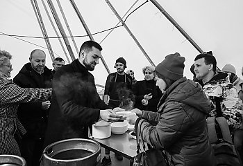 Otwarcie kuchni przy kościele św. Jan Pawła II we Lwowie