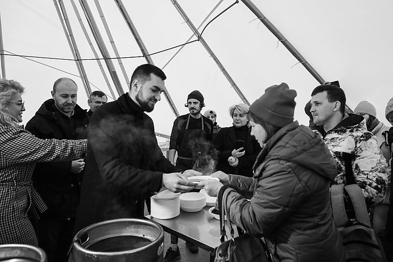 Otwarcie kuchni przy kościele św. Jan Pawła II we Lwowie